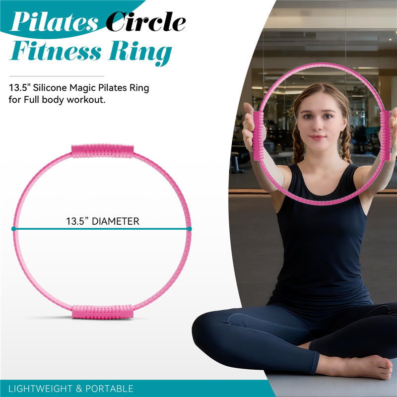 Pilates Yoga Ring - Anneau de yoga en silicone à